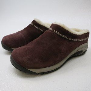 Merrell Suede Insulated Mule Slide Casual Comfort Shoes Women's Winter Footwea 8